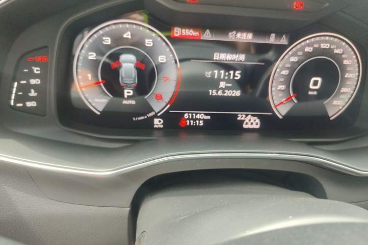 Used Audi A6L 2021 55 TFSI quattro Prestige Dynamic Edition Odometer Close Up