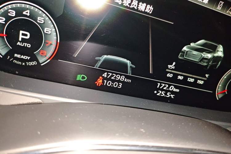 Used Audi A6L 2021 45 TFSI Prestige Dynamic Edition Odometer Close Up