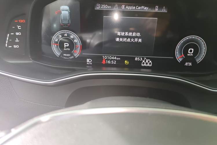 Used Audi A6L 2021 45 TFSI Prestige Dynamic Edition Odometer Close Up