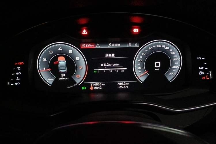Used Audi A6L 2021 45 TFSI Prestige Dynamic Edition Odometer Close Up