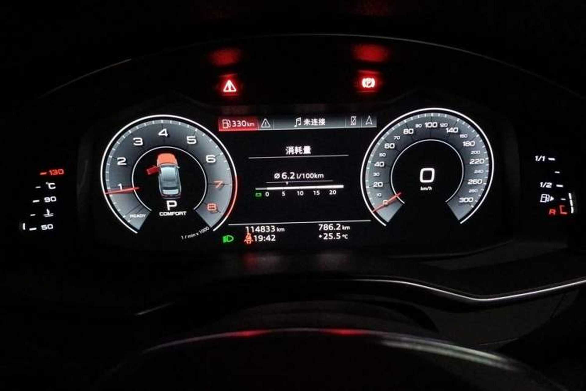Used Audi A6L 2021 45 TFSI Prestige Dynamic Edition Odometer Close Up