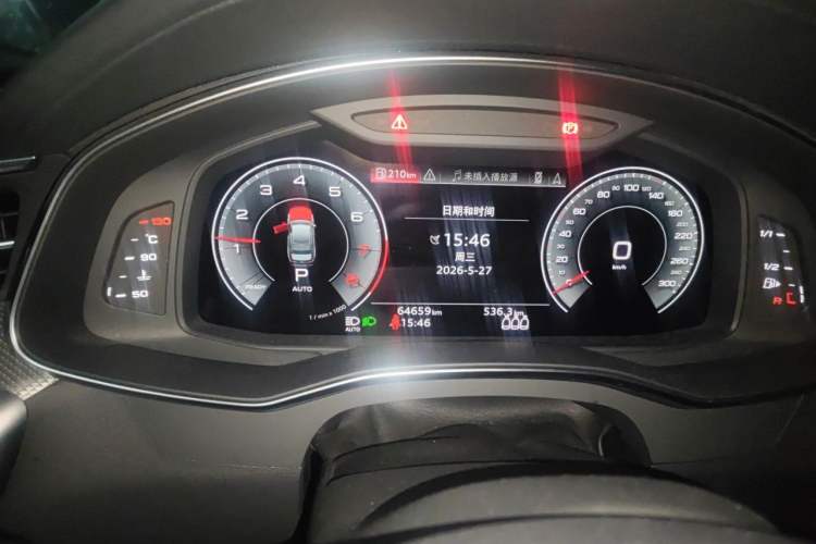 Used Audi A6L 2021 45 TFSI Prestige Dynamic Edition Odometer Close Up