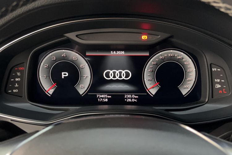 Used Audi A6L 2021 45 TFSI Prestige Dynamic Edition Odometer Close Up