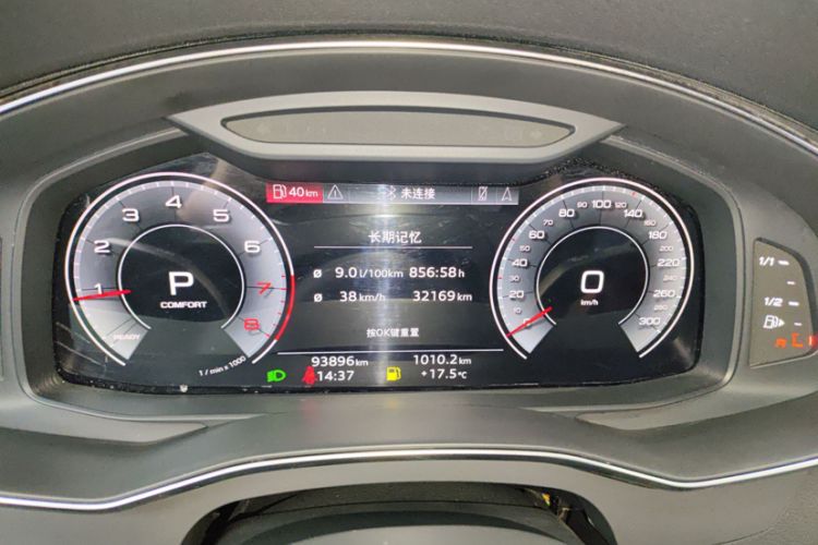 Used Audi A6L 2021 45 TFSI Enjoy Life Edition Odometer Close Up