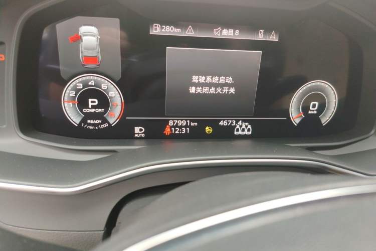 Used Audi A6L 2021 45 TFSI Prestige Dynamic Edition Odometer Close Up