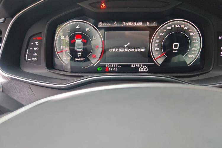 Used Audi A6L 2021 55 TFSI quattro Prestige Dynamic Edition Odometer Close Up