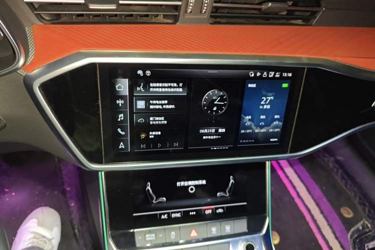 Used Audi A6L 2022 45 TFSI Prestige Elegant Edition Audio And AC Panel