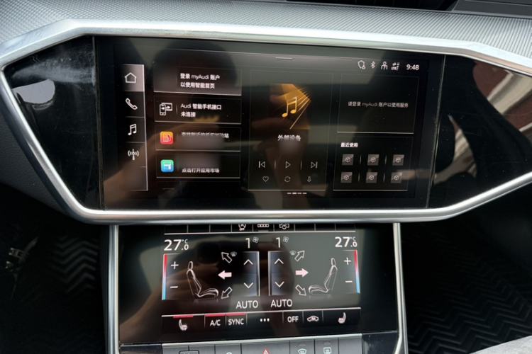 Used Audi A6L 2022 45 TFSI Prestige Dynamic Edition Audio And AC Panel
