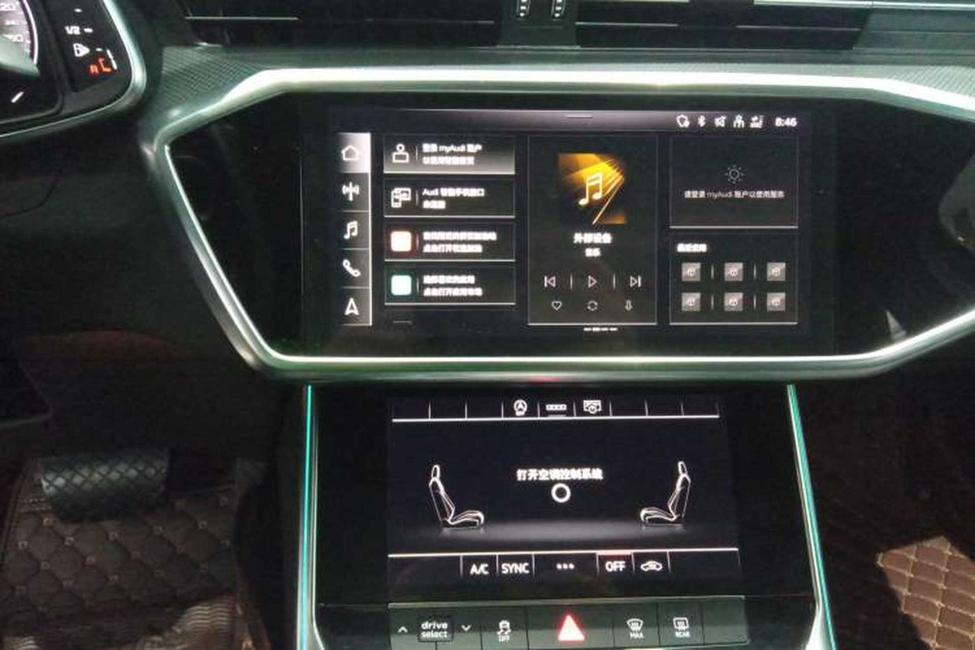 Used Audi A6L 2022 45 TFSI Prestige Dynamic Edition Audio And AC Panel