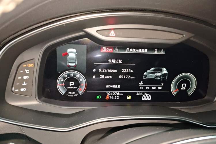 Used Audi A6L 2022 40 TFSI Luxury Dynamic Model Instrument Cluster
