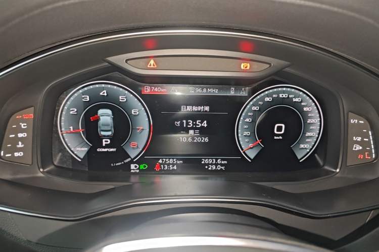 Used Audi A6L 2022 40 TFSI Luxury Dynamic Model Instrument Cluster