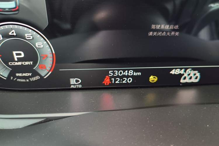 Used Audi A6L 2022 45 TFSI Prestige Dynamic Edition Odometer Close Up
