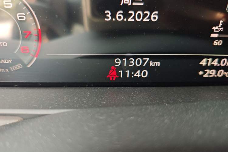 Used Audi A6L 2022 45 TFSI quattro Prestige Dynamic Edition Odometer Close Up