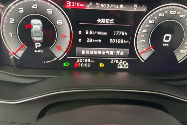 Used Audi A6L 2022 45 TFSI quattro Prestige Dynamic Edition Odometer Close Up