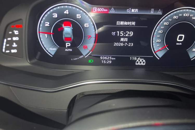 Used Audi A6L 2022 45 TFSI quattro Prestige Dynamic Edition Odometer Close Up