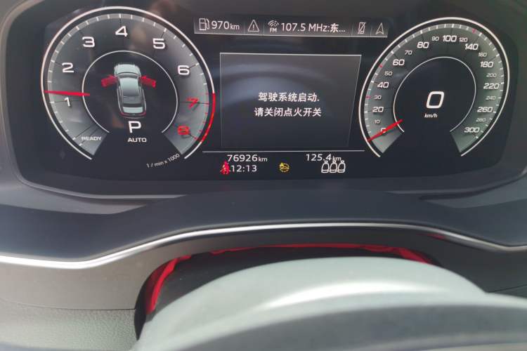 Used Audi A6L 2022 45 TFSI Prestige Dynamic Edition Odometer Close Up