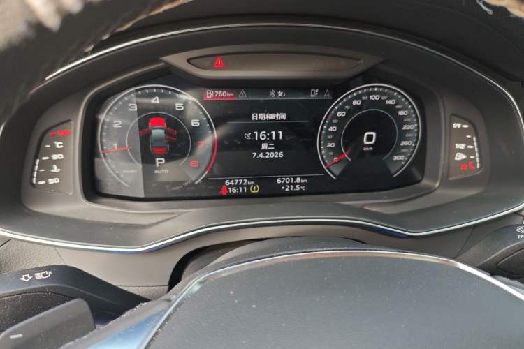 Used Audi A6L 2022 45 TFSI Prestige Elegant Edition Odometer Close Up