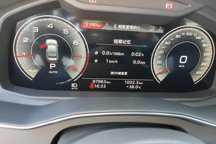 Used Audi A6L 2022 45 TFSI Prestige Dynamic Edition Odometer Close Up