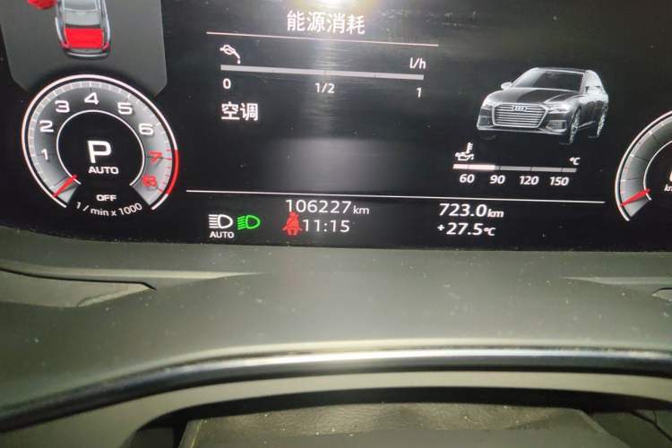 Used Audi A6L 2022 45 TFSI quattro Prestige Dynamic Edition Odometer Close Up