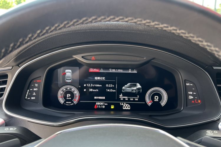 Used Audi A6L 2022 45 TFSI Prestige Dynamic Edition Odometer Close Up