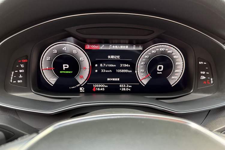 Used Audi A6L 2022 45 TFSI quattro Prestige Dynamic Edition Odometer Close Up