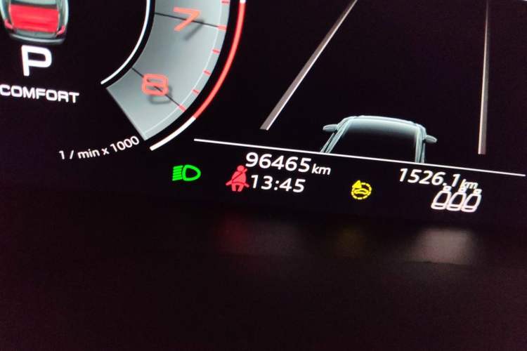 Used Audi A6L 2022 45 TFSI Prestige Elegant Edition Odometer Close Up