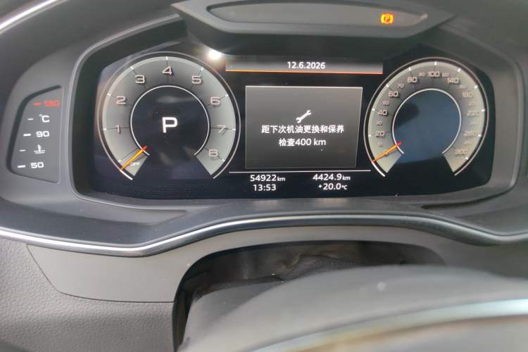 Used Audi A6L 2022 45 TFSI quattro Prestige Dynamic Edition Odometer Close Up