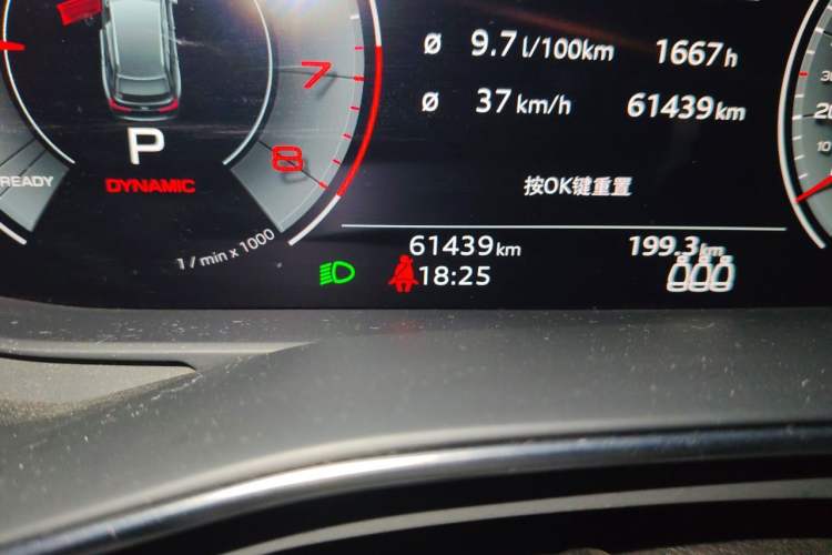 Used Audi A6L 2022 45 TFSI Prestige Dynamic Edition Odometer Close Up