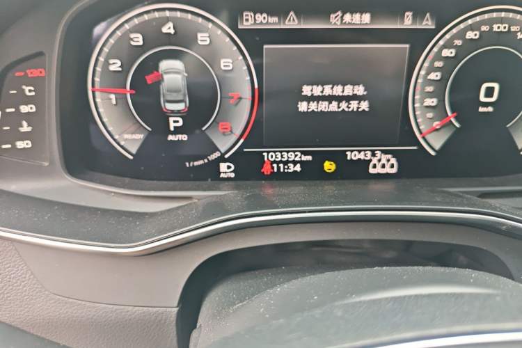 Used Audi A6L 2022 40 TFSI Luxury Dynamic Model Odometer Close Up