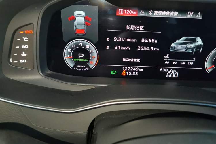 Used Audi A6L 2022 45 TFSI Prestige Dynamic Edition Odometer Close Up
