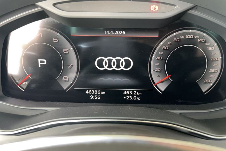 Used Audi A6L 2022 45 TFSI quattro Prestige Dynamic Edition Odometer Close Up
