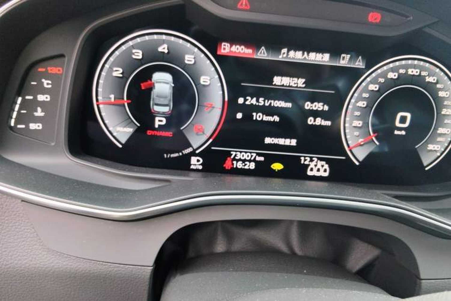 Used Audi A6L 2022 40 TFSI Luxury Dynamic Model Odometer Close Up