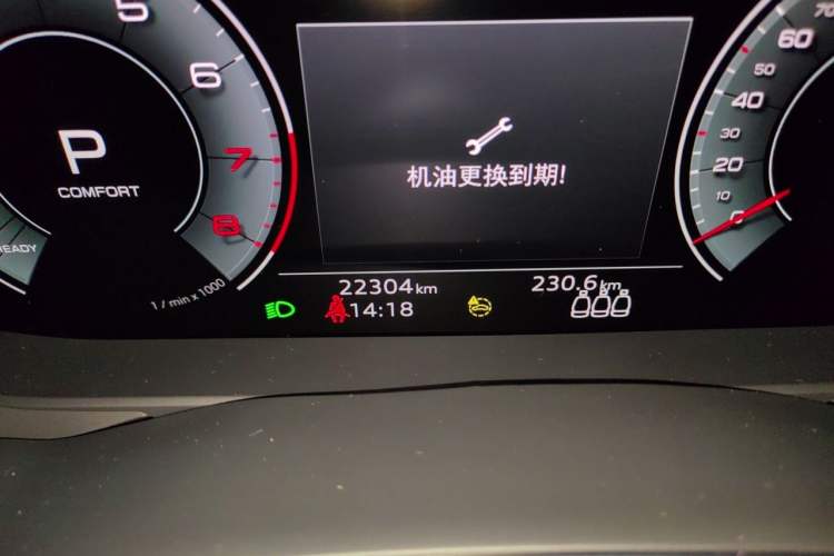 Used Audi A6L 2022 45 TFSI quattro Prestige Dynamic Edition Odometer Close Up