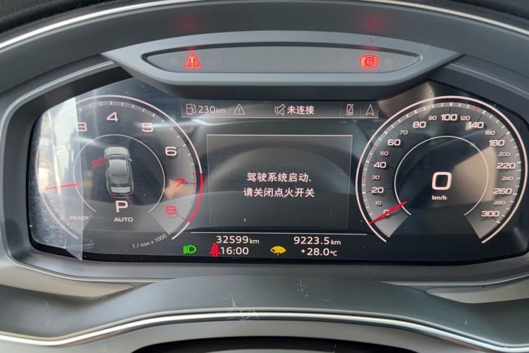 Used Audi A6L 2022 40 TFSI Luxury Dynamic Model Odometer Close Up
