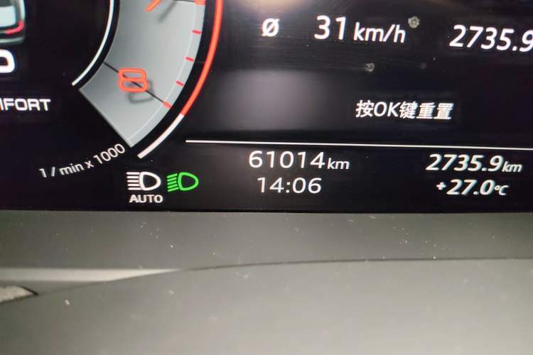 Used Audi A6L 2022 55 TFSI quattro Prestige Dynamic Edition Odometer Close Up