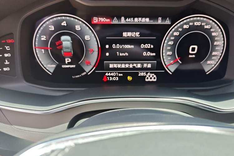 Used Audi A6L 2022 45 TFSI quattro Prestige Dynamic Edition Odometer Close Up