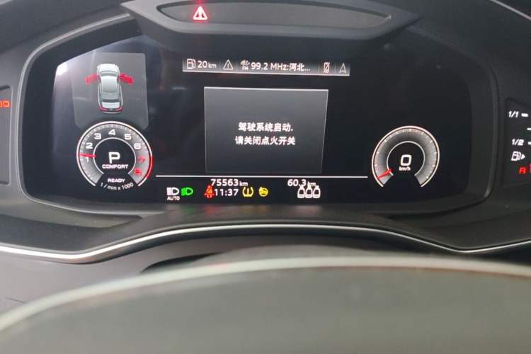 Used Audi A6L 2022 45 TFSI Prestige Dynamic Edition Odometer Close Up