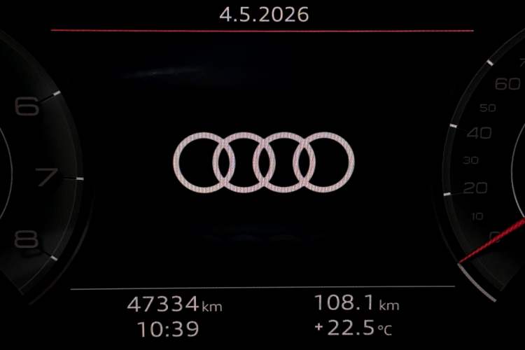 Used Audi A6L 2022 40 TFSI Luxury Dynamic Model Odometer Close Up
