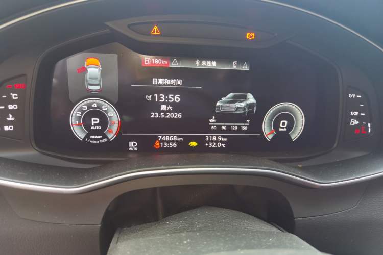 Used Audi A6L 2022 45 TFSI Prestige Elegant Edition Odometer Close Up