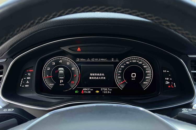 Used Audi A6L 2022 40 TFSI Luxury Dynamic Model Odometer Close Up