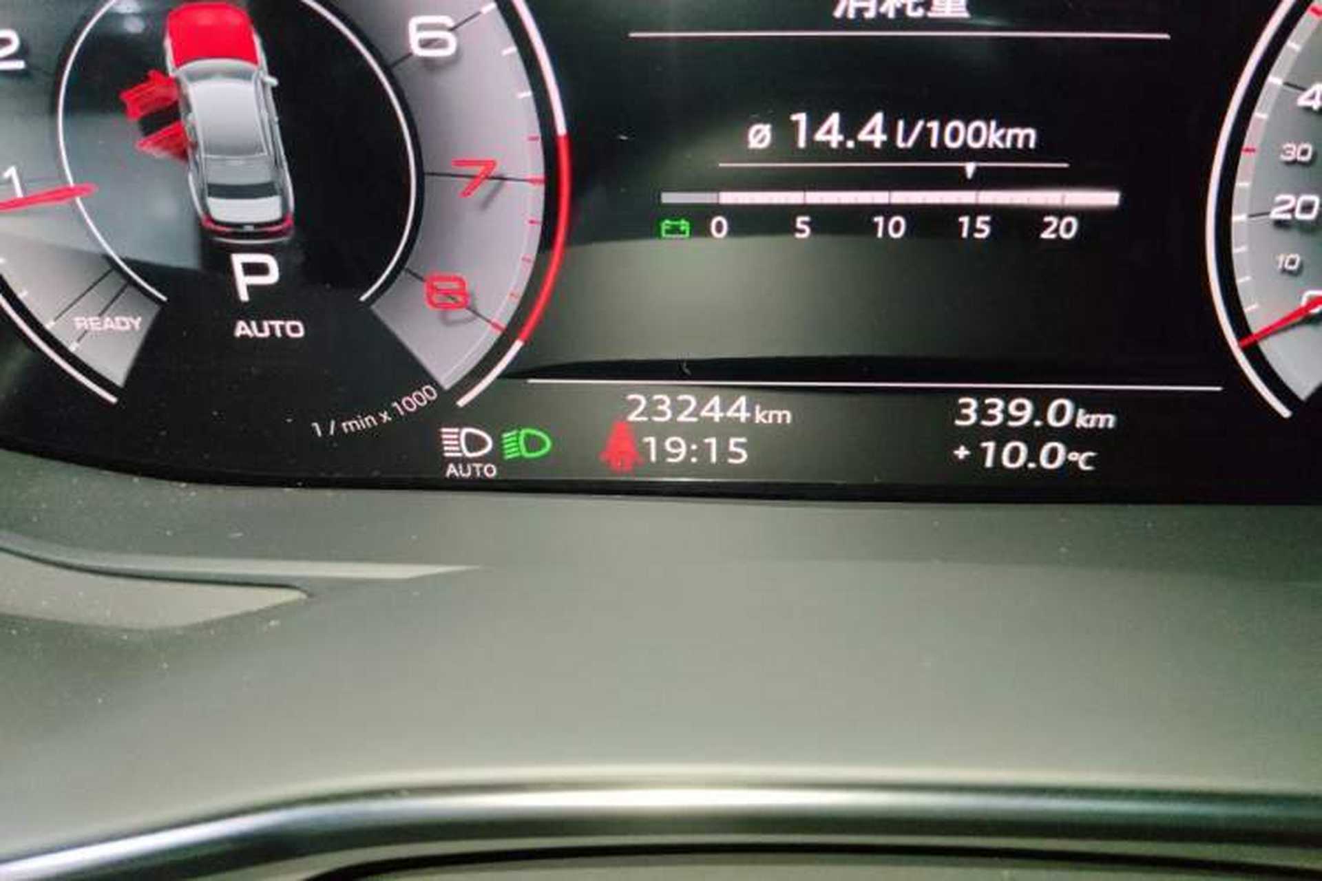 Used Audi A6L 2022 45 TFSI Prestige Elegant Edition Odometer Close Up