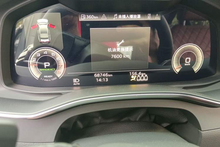 Used Audi A6L 2022 45 TFSI Prestige Dynamic Edition Odometer Close Up