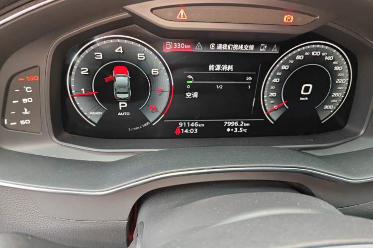 Used Audi A6L 2022 45 TFSI Prestige Dynamic Edition Odometer Close Up