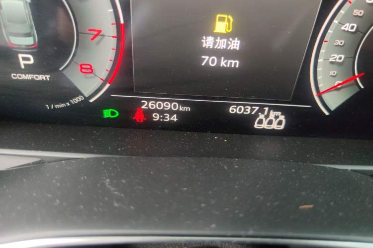 Used Audi A6L 2022 45 TFSI Prestige Dynamic Edition Odometer Close Up