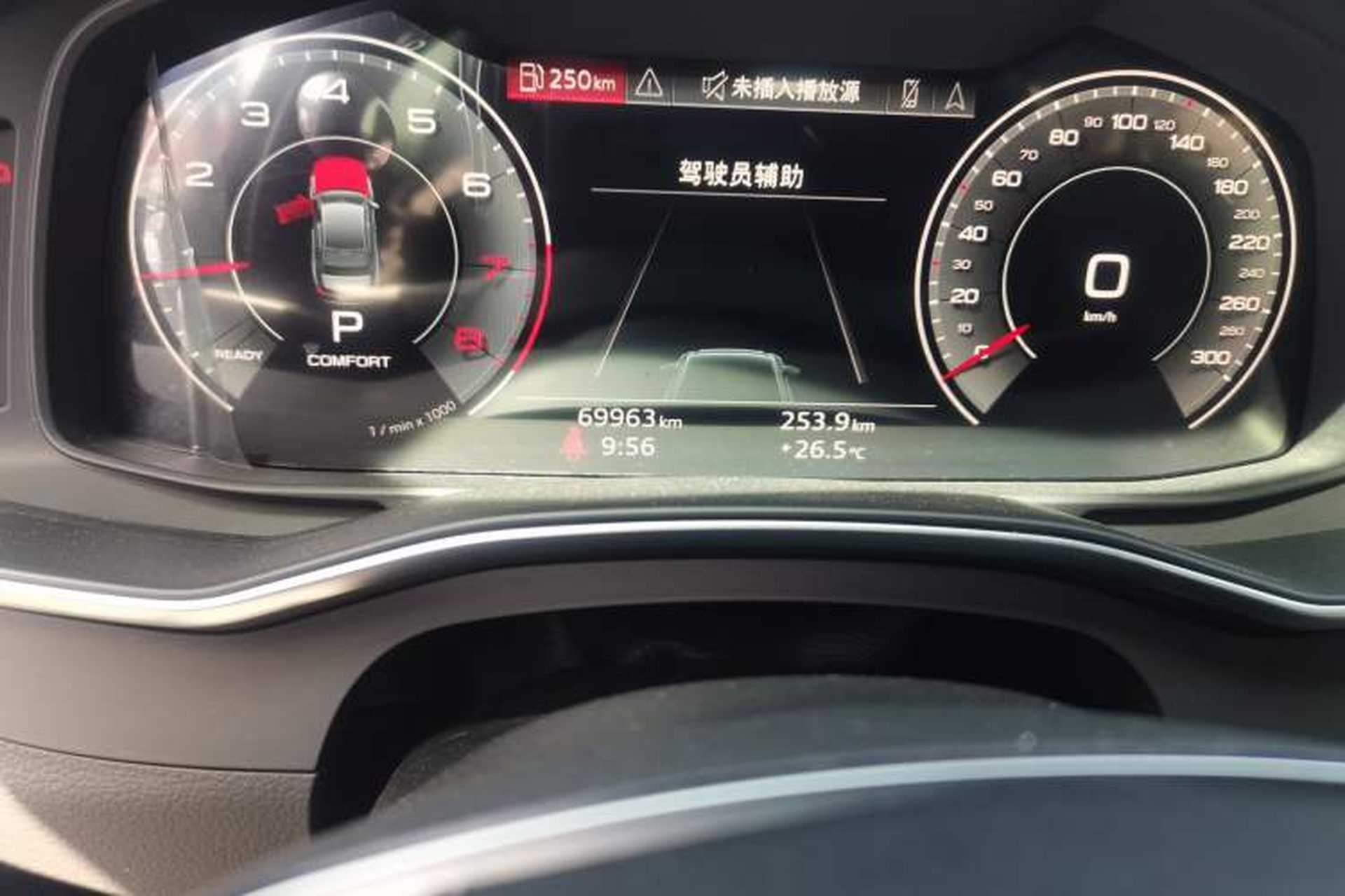Used Audi A6L 2023 Revised 45 TFSI Prestige Elegant Edition Odometer Close Up