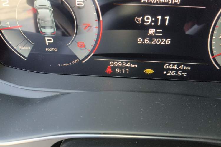 Used Audi A6L 2023 Revised 45 TFSI Prestige Elegant Edition Odometer Close Up