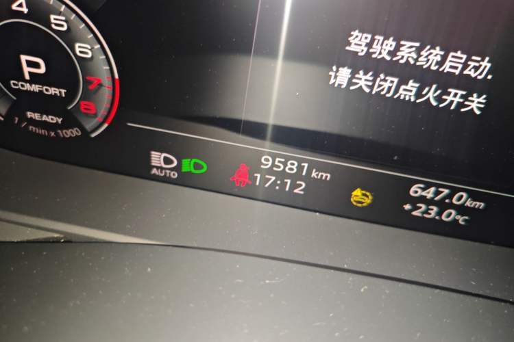 Used Audi A6L 2023 Revised 45 TFSI Prestige Dynamic Edition Odometer Close Up