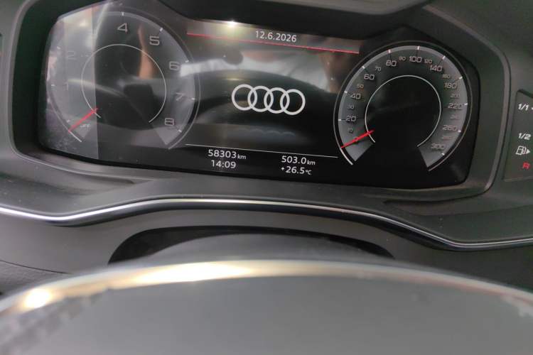 Used Audi A6L 2023 Revised 45 TFSI Prestige Dynamic Edition Odometer Close Up