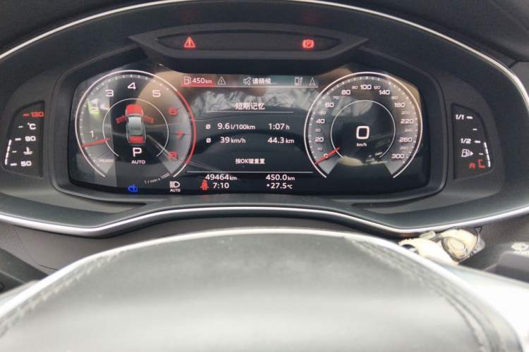 Used Audi A6L 2023 Updated 55 TFSI quattro Prestige Dynamic Edition Odometer Close Up