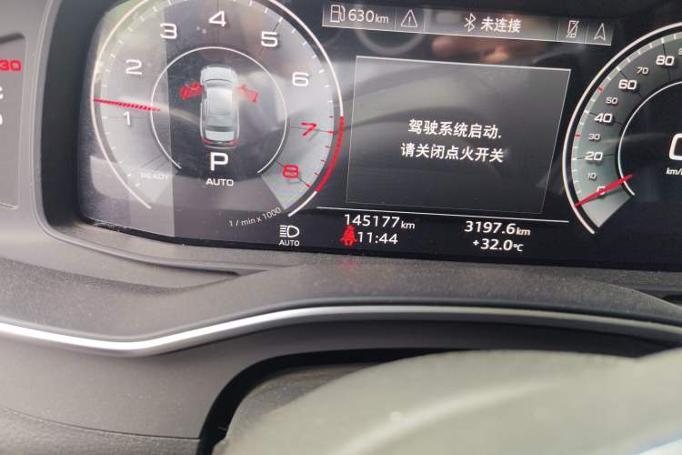 Used Audi A6L 2023 45 TFSI Prestige Dynamic Edition Odometer Close Up
